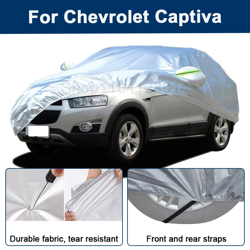 Outdoor Full Car Cover For Chevrolet Captiva with Reflective Strips Waterproof Snowproof Dustproof UV Protection Auto Parts
Outdoor Full Car Cover For Chevrolet Captiva with Reflective Strips Waterproof Snowproof Dustproof UV Protection Auto Parts
