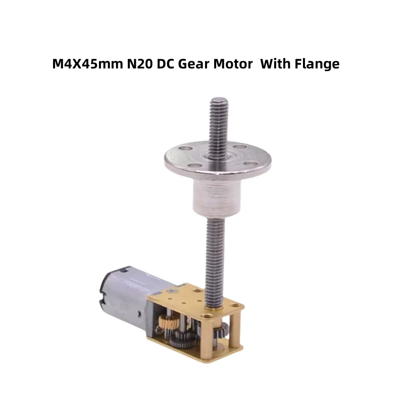 M4X45mm 3V6V12V N20 DC Gear Motor With Flange Screw Shaft Upgrade Slide Table DIY Model Robot Home Appliances Electric Machines
M4X45mm 3V6V12V N20 DC Gear Motor With Flange Screw Shaft Upgrade Slide Table DIY Model Robot Home Appliances Electric Machines