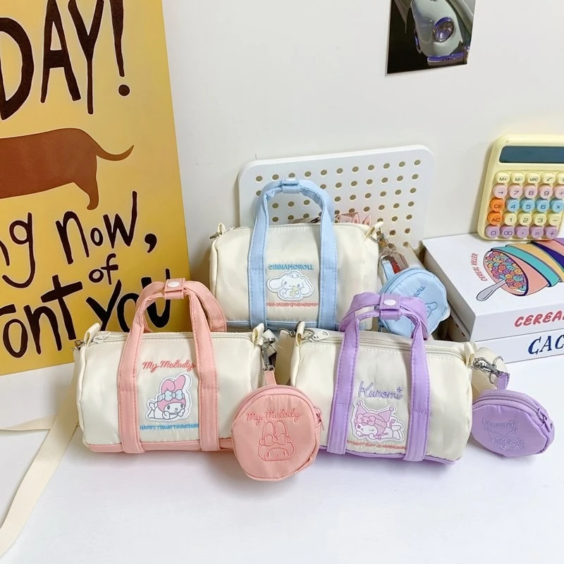 New Single-shoulder Cylindrical bag Cartoon Kitty Women's shoulder bag Versatile Crossbody bag Kawaii daily Girl Tote Handbag
New Single-shoulder Cylindrical bag Cartoon Kitty Women's shoulder bag Versatile Crossbody bag Kawaii daily Girl Tote Handbag