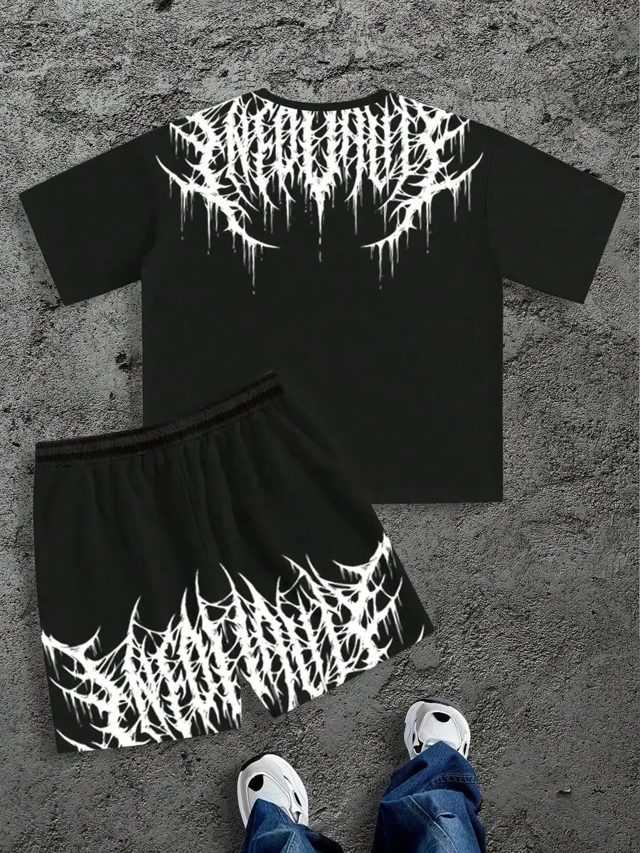 Black Metal Graphic Print Streetwear Set For Men Plus Size
Black Metal Graphic Print Streetwear Set For Men Plus Size