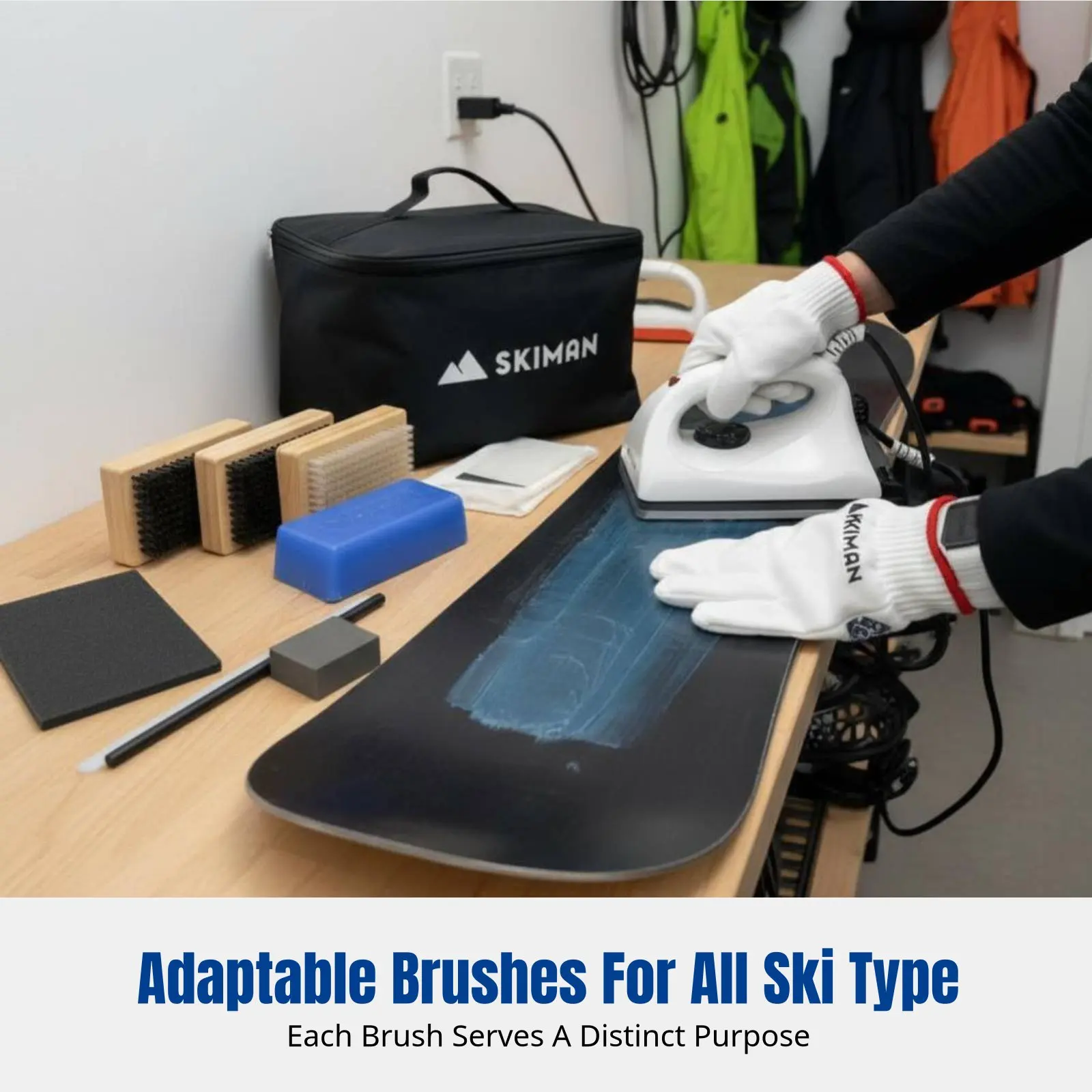 Ski Waxing Kit, Snowboard Tuning Kit, Waxing Iron, Complete Maintenance Tools for All Boards, Random Accessories
Ski Waxing Kit, Snowboard Tuning Kit, Waxing Iron, Complete Maintenance Tools for All Boards, Random Accessories