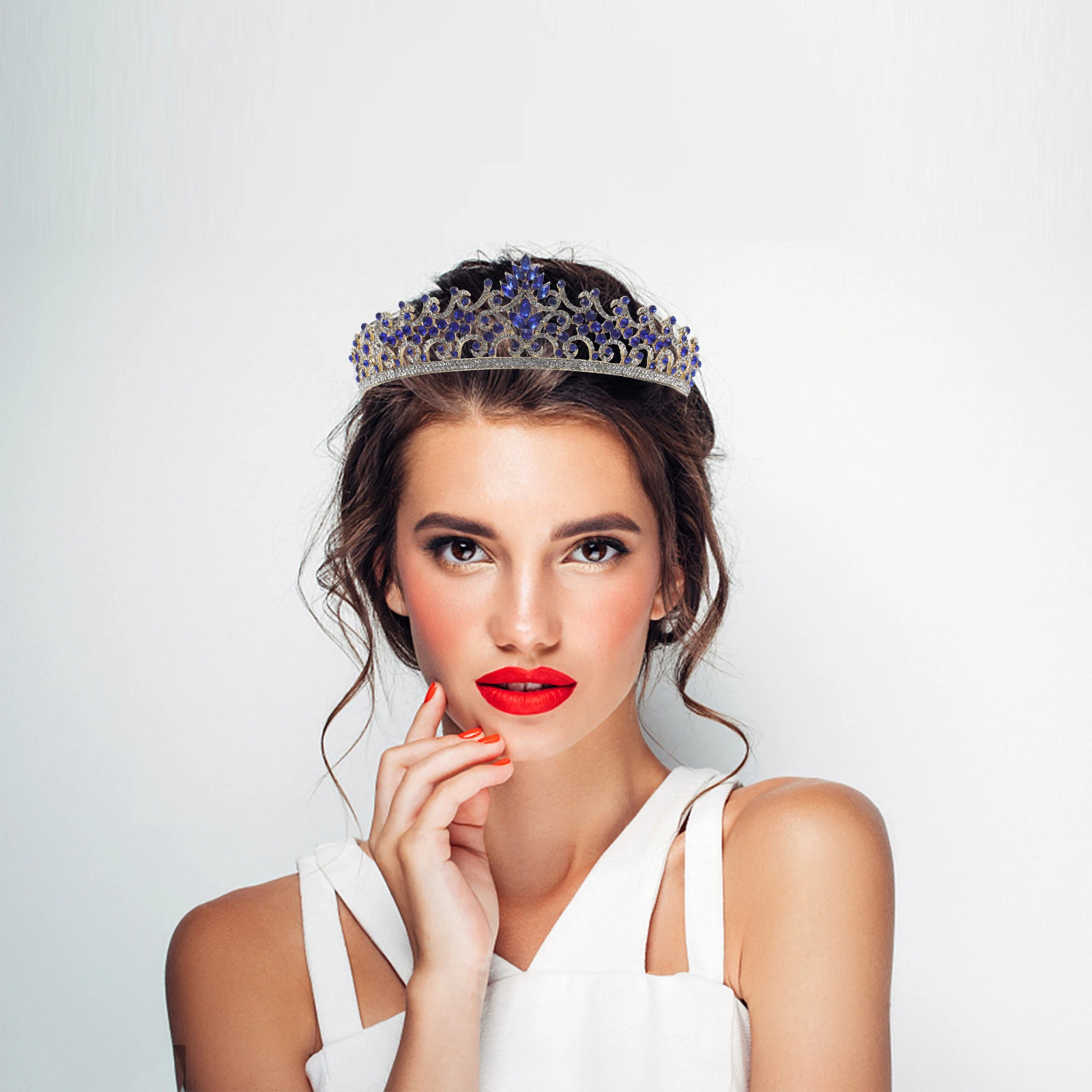 Bridal Crown Rhinestone Wedding Hair Accessories Elegant Tiaras for Women Bride Crowns Delicate Metal Hair Tools Styling
Bridal Crown Rhinestone Wedding Hair Accessories Elegant Tiaras for Women Bride Crowns Delicate Metal Hair Tools Styling