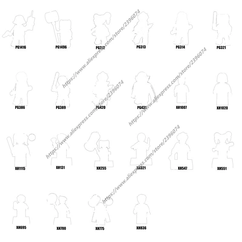 1PCS Action Figures Building Blocks toys PG312 PG313 PG314 PG321 PG386 PG389 PG420 PG431 PG1416 PG1496 XH131 XH255 Series-018
1PCS Action Figures Building Blocks toys PG312 PG313 PG314 PG321 PG386 PG389 PG420 PG431 PG1416 PG1496 XH131 XH255 Series-018
