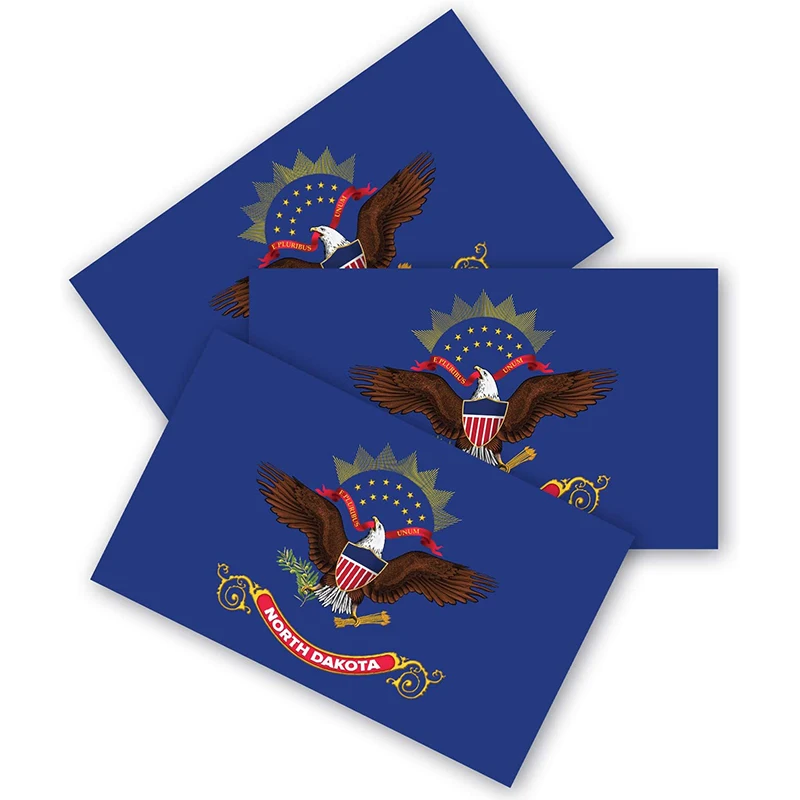 North Dakota Flag Bumper Stickers 3-piece Set Made of Durable Waterproof Material, Motorcycle Helmet Trunk Vinyl Stickers
North Dakota Flag Bumper Stickers 3-piece Set Made of Durable Waterproof Material, Motorcycle Helmet Trunk Vinyl Stickers