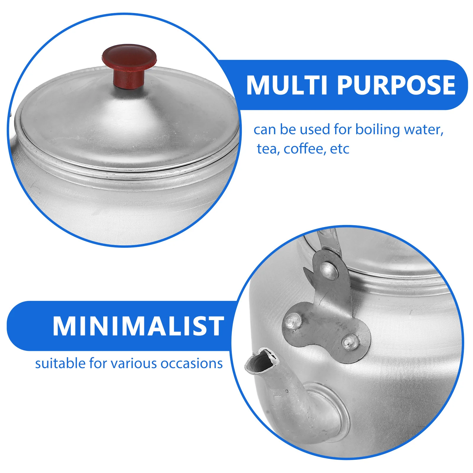 Aluminum Water Kettle Small Teakettle with Lid Handle Strainer Safe Boiling Pot for Tea Coffee Milk Heating Portable Camping
Aluminum Water Kettle Small Teakettle with Lid Handle Strainer Safe Boiling Pot for Tea Coffee Milk Heating Portable Camping