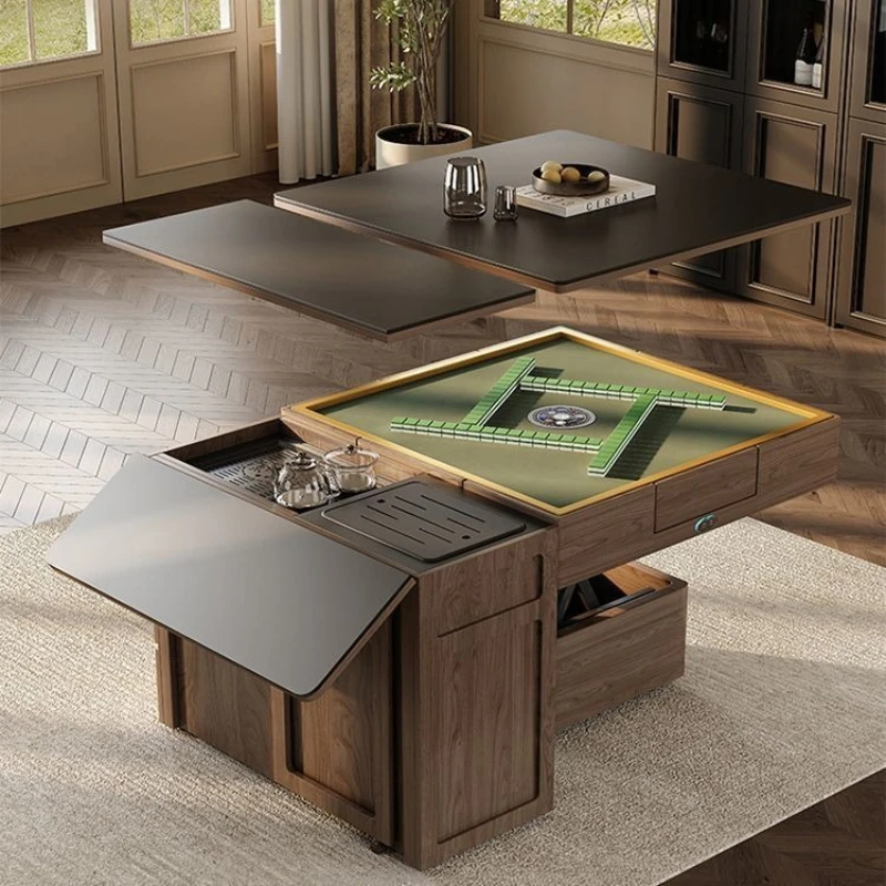 Folding rock slab dining mahjong table combination integrated lifting tea table coffee table dual-purpose
Folding rock slab dining mahjong table combination integrated lifting tea table coffee table dual-purpose