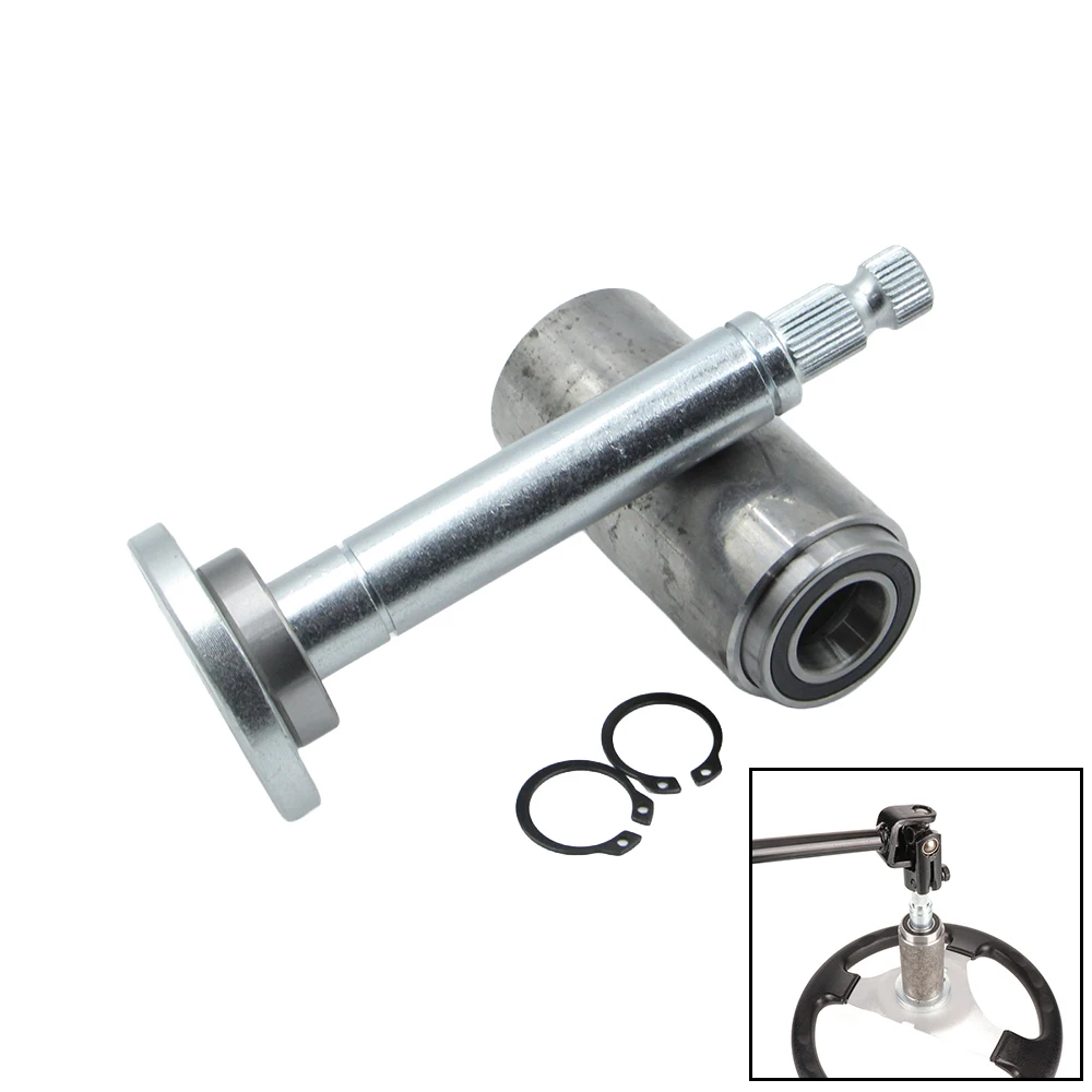 Go Kart Steering Spindle Shaft Assembly With Bushing Bearings Snap Rings for ATV Buggy Steering Knuckle Stub Axle Kit
Go Kart Steering Spindle Shaft Assembly With Bushing Bearings Snap Rings for ATV Buggy Steering Knuckle Stub Axle Kit