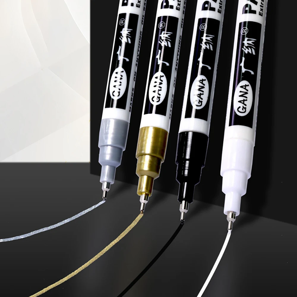 4pcs Oil Based White Black Permanent Paint Markers Pens 0.7mm Extra Fine Waterproof, for Rock Painting, Wood, Metal, Canvas
4pcs Oil Based White Black Permanent Paint Markers Pens 0.7mm Extra Fine Waterproof, for Rock Painting, Wood, Metal, Canvas