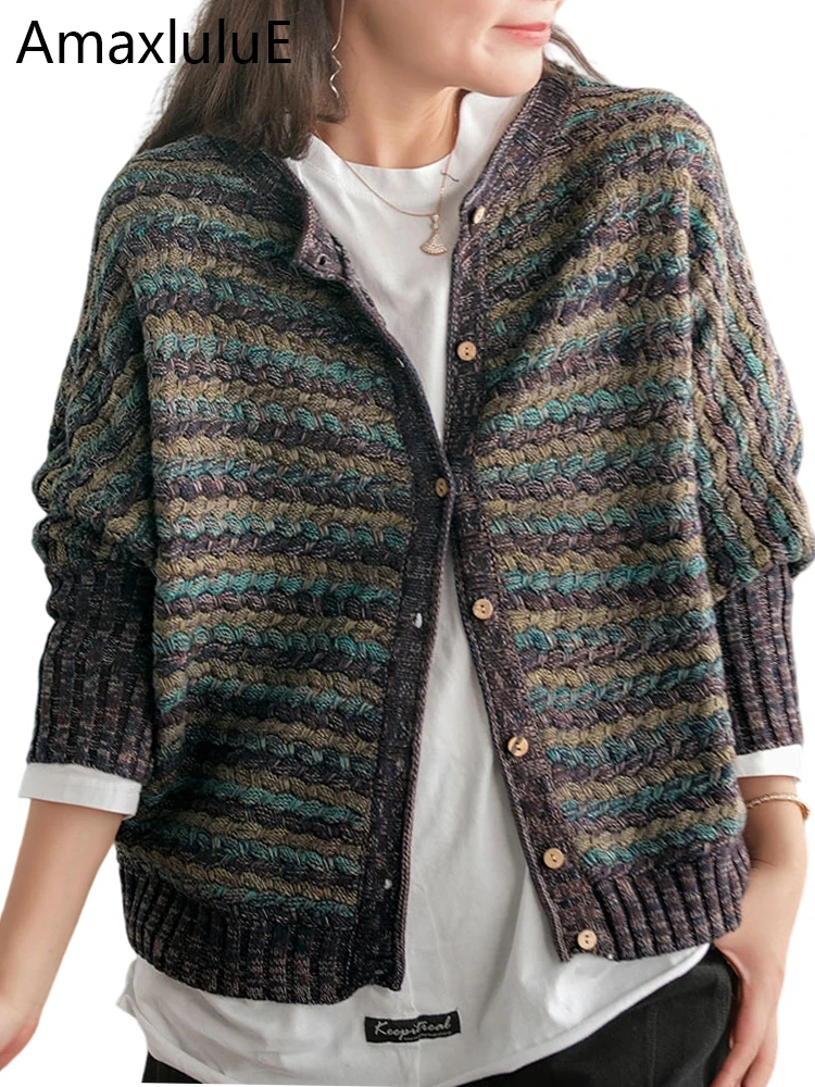 AmaxluluE 2025 Korean Fashion Knitwear Womens Winter Loose Vintage Warm Printed Sweaters Ladies Luxury Casual Harajuku Cardigans
AmaxluluE 2025 Korean Fashion Knitwear Womens Winter Loose Vintage Warm Printed Sweaters Ladies Luxury Casual Harajuku Cardigans