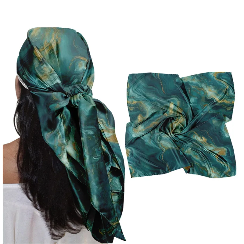 1pc 35-inch Headscarf/square Scarf, Soft, Stylish, and Aesthetically Pleasing in a Blue-green and Golden Marble Pattern. Skin-friendly, Breathable, and Not Stuffy. Suitable for Daily Outings, Shopping, Gatherings with Friends, Weekend Leisure
1pc 35-inch Headscarf/square Scarf, Soft, Stylish, and Aesthetically Pleasing in a Blue-green and Golden Marble Pattern. Skin-friendly, Breathable, and Not Stuffy. Suitable for Daily Outings, Shopping, Gatherings with Friends, Weekend Leisure