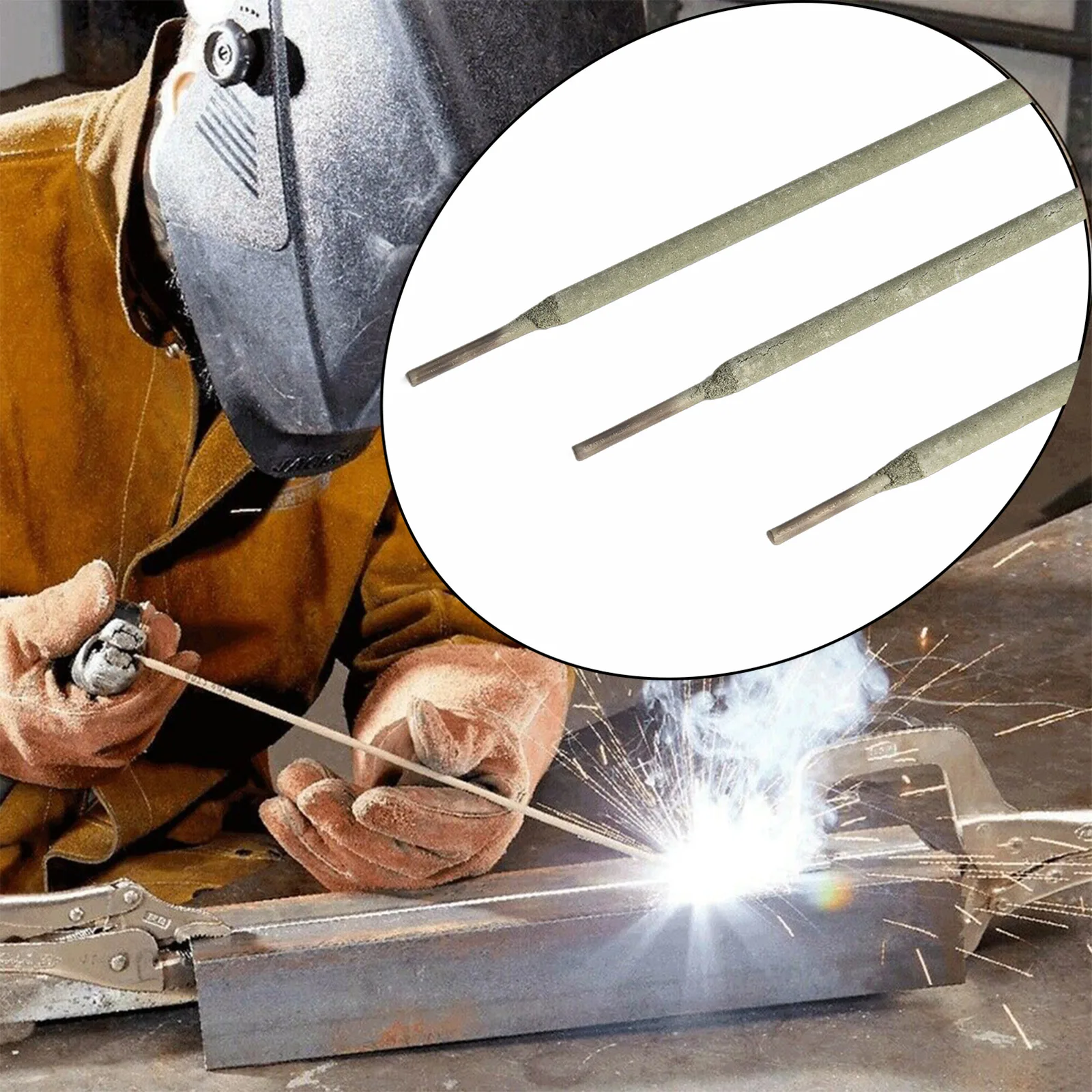 Mild Steel Welding Rod Electrodes Mild Steel Excellent Welding Performance Length 350mm Nice Welding Equipment
Mild Steel Welding Rod Electrodes Mild Steel Excellent Welding Performance Length 350mm Nice Welding Equipment