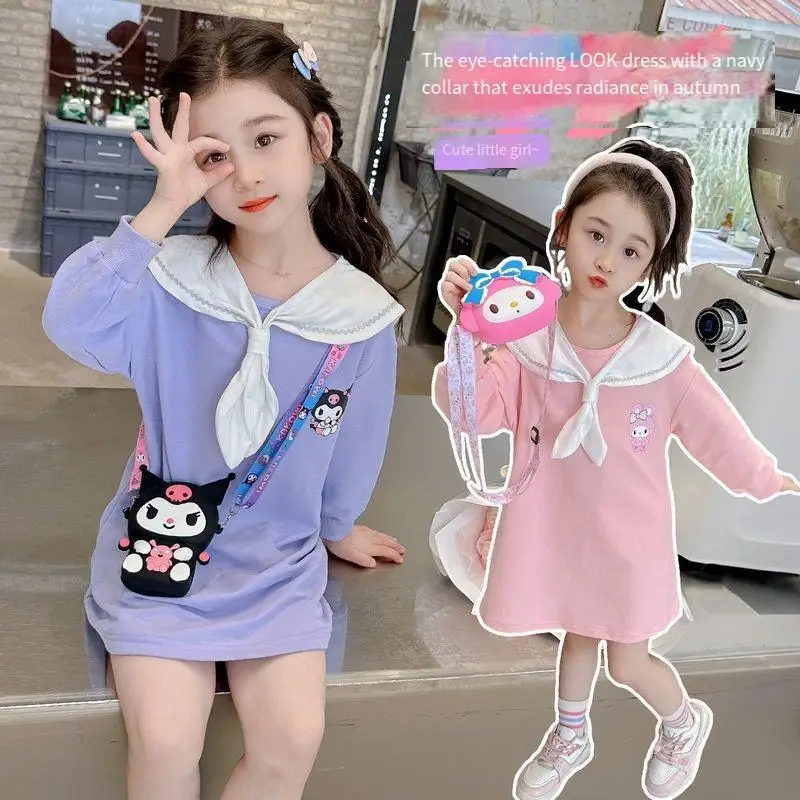 Sanrio Dress Kuromi Long Sleeve Sweatshirt Dress My Melody New Style Spring Autumn Cotton Fashion Girl Korean Style Baby Style
Sanrio Dress Kuromi Long Sleeve Sweatshirt Dress My Melody New Style Spring Autumn Cotton Fashion Girl Korean Style Baby Style