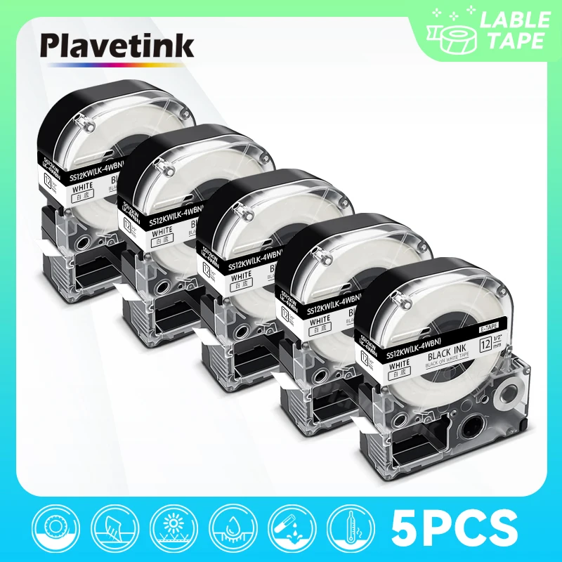 Лента PLAVETINK 5x12 мм SS12KW, совместимая с Epson King Jim, ярлыки, ярлыки, цвет черный на белом, для Epson
Лента PLAVETINK 5x12 мм SS12KW, совместимая с Epson King Jim, ярлыки, ярлыки, цвет черный на белом, для Epson