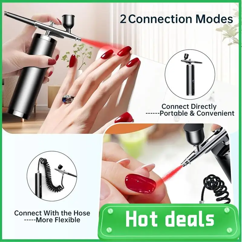 B69A Airbrush Set Portable Airbrush With Compressor Handheld Airbrush Set Ideal For Complex Tasks Such As Tattoos/Manicures
B69A Airbrush Set Portable Airbrush With Compressor Handheld Airbrush Set Ideal For Complex Tasks Such As Tattoos/Manicures