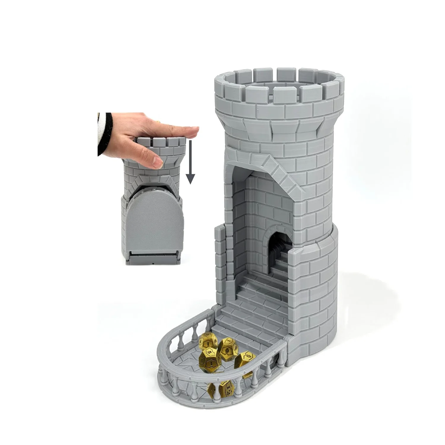 3D-печатная полая башня в форме замка — подарок DND
3D-печатная полая башня в форме замка — подарок DND