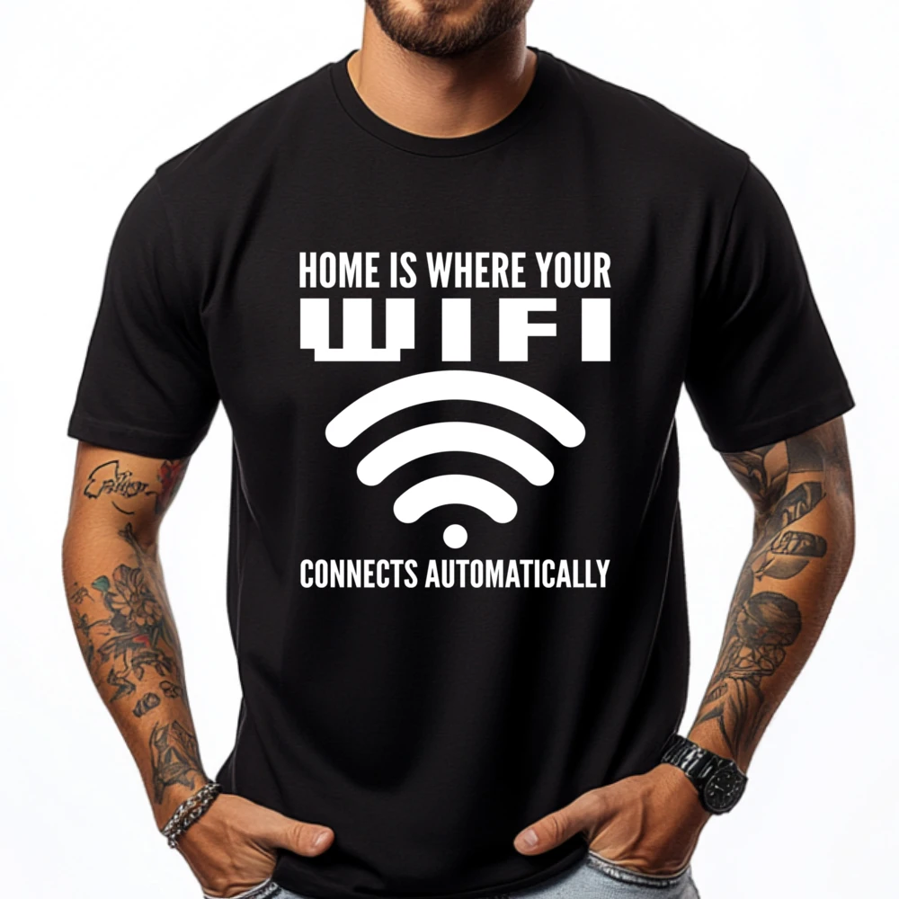 Wifi Connects Automatically Computer Nerd Anime T Shirts Fall Streetwear Tshirts Printed Camisetas De Hombre
Wifi Connects Automatically Computer Nerd Anime T Shirts Fall Streetwear Tshirts Printed Camisetas De Hombre