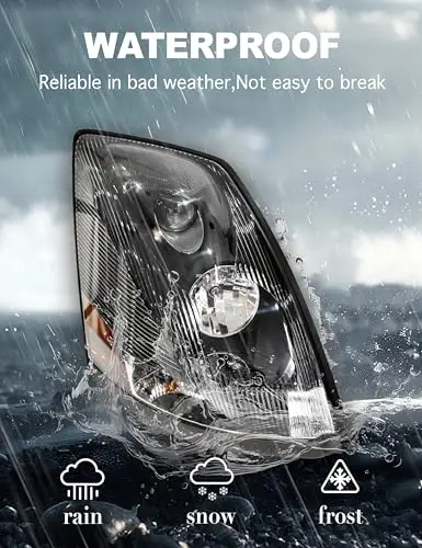 For 2004 2017 Volvo VNL Passenger Side Headlight Assembly Black Housing Halogen Bulbs Included Replacement Headlamp Right
For 2004 2017 Volvo VNL Passenger Side Headlight Assembly Black Housing Halogen Bulbs Included Replacement Headlamp Right