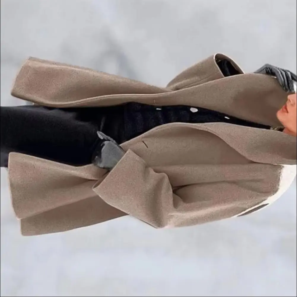 Women Warm Trench Coat Cozy Autumn/Winter Loose Woolen Outerwear 2025 Women Wool Blend Coat Chic Wool Coat Autumn Winter Jacket
Women Warm Trench Coat Cozy Autumn/Winter Loose Woolen Outerwear 2025 Women Wool Blend Coat Chic Wool Coat Autumn Winter Jacket