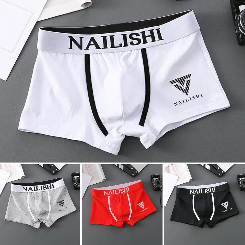 Men Underwear with Letter Elastic Waistband Men's Letter Print Boxer with Elastic Waistband for Comfort Breathability Mid-rise
Men Underwear with Letter Elastic Waistband Men's Letter Print Boxer with Elastic Waistband for Comfort Breathability Mid-rise