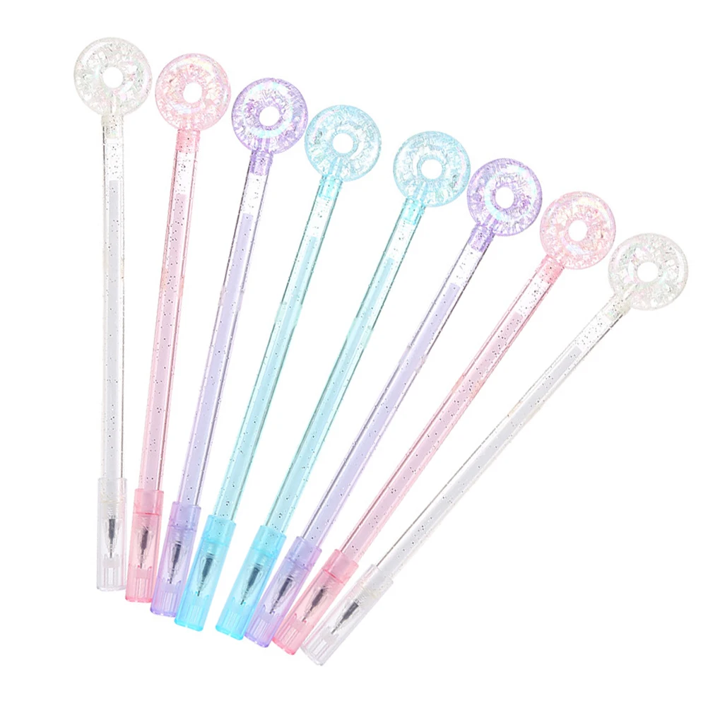 8pcs Crystal Donut Shaped Gel Pens Adorable Cartoon Roller Marker Office School Supplies Smooth Writing Tools Birthday Gifts
8pcs Crystal Donut Shaped Gel Pens Adorable Cartoon Roller Marker Office School Supplies Smooth Writing Tools Birthday Gifts