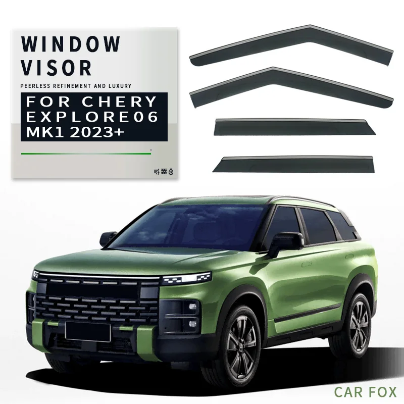 For CHERY Explore 06 2023+ Plastic Window Visor Vent Shades Sun Rain Deflector Guard 4PCS/SE For CHERY Explore 06 2023+
For CHERY Explore 06 2023+ Plastic Window Visor Vent Shades Sun Rain Deflector Guard 4PCS/SE For CHERY Explore 06 2023+