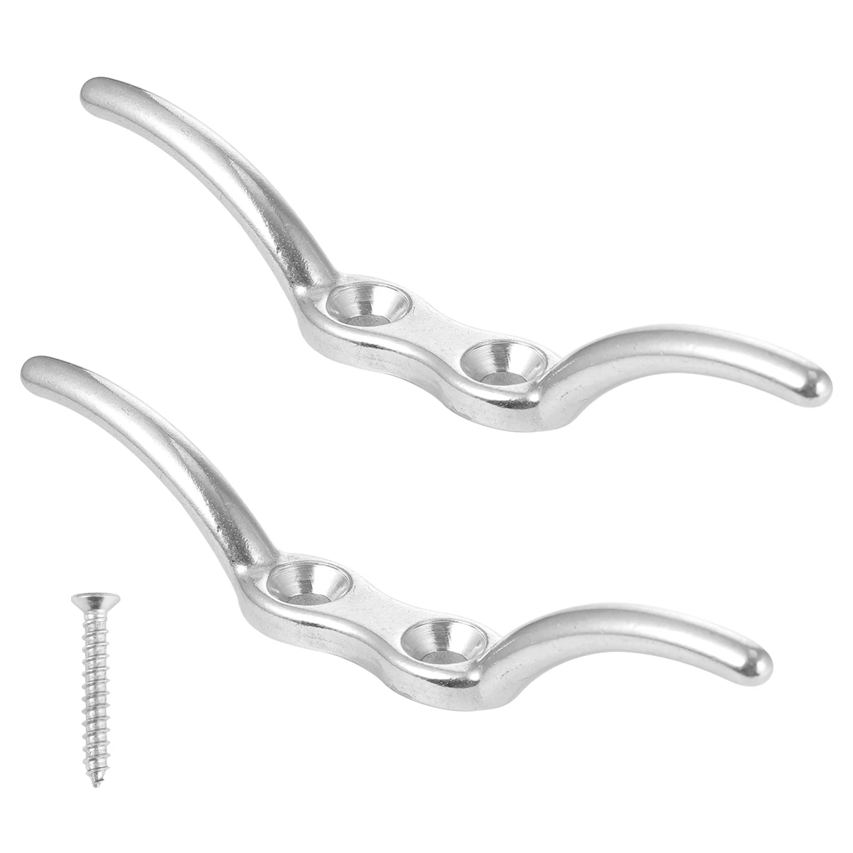 2pcs Stainless Steel Rope Cleat Dock Mounting 2 Bolt Holes Durable Flagpole Hook Boat Accessories Fishing Boating Gifts Men
2pcs Stainless Steel Rope Cleat Dock Mounting 2 Bolt Holes Durable Flagpole Hook Boat Accessories Fishing Boating Gifts Men