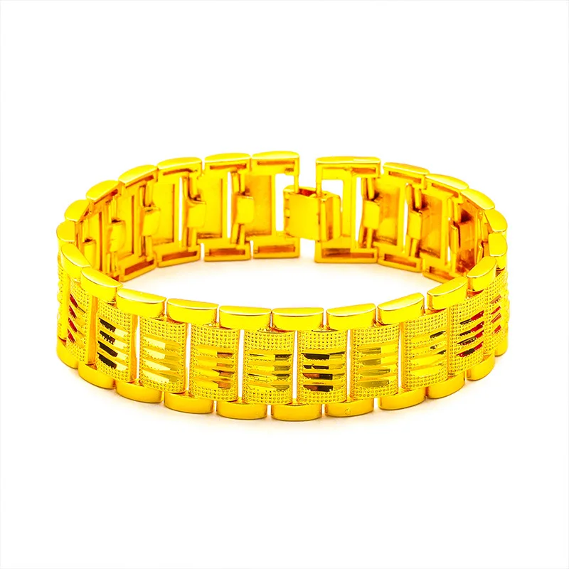 Men's 24K Gold AU999 Wide-Band Bracelet | Double-sided Ming Dynasty patterns, cultural elegance for traditional gatherings
Men's 24K Gold AU999 Wide-Band Bracelet | Double-sided Ming Dynasty patterns, cultural elegance for traditional gatherings