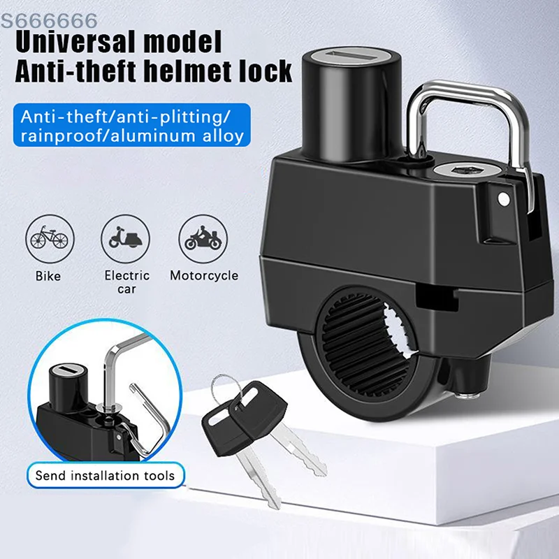 22-28MM Universal Motorcycle Helmet Pipe Clamp Hook Lock With 2 Keys+Installation Tool For Bike Moto Scooters Anti Theft Padlock
22-28MM Universal Motorcycle Helmet Pipe Clamp Hook Lock With 2 Keys+Installation Tool For Bike Moto Scooters Anti Theft Padlock