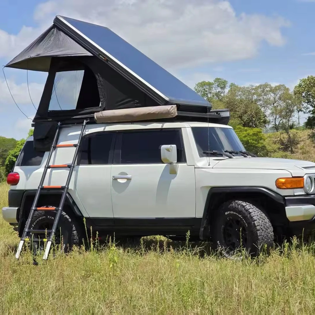 Carbon Fiber Hard Shell 4x4 Camping Rtt Pop up RoofTop Tent UV Protection 3-4 Person Triangle Car Roof Tent
Carbon Fiber Hard Shell 4x4 Camping Rtt Pop up RoofTop Tent UV Protection 3-4 Person Triangle Car Roof Tent