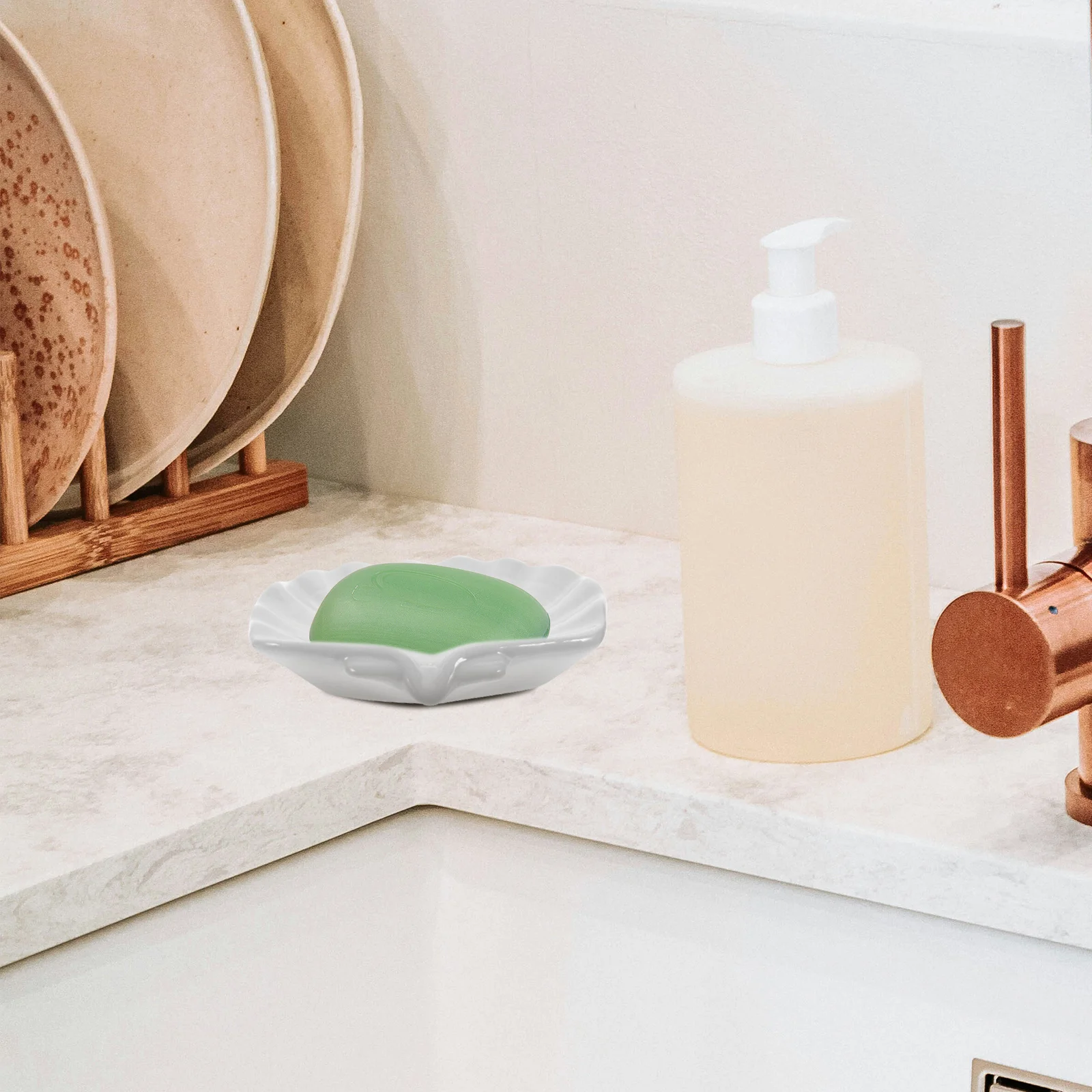 Tray Ceramic Soap Dishes Small Container Bath Holder Bathroom Decorative Cute Seashell 
Tray Ceramic Soap Dishes Small Container Bath Holder Bathroom Decorative Cute Seashell