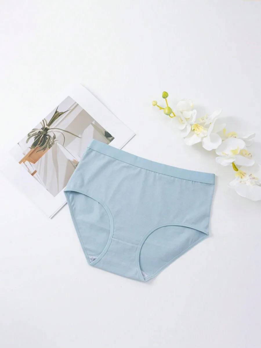 Women High Waist Solid Color Breathable Triangle Panties With High Elasticity For Daily And Sports Wear
Women High Waist Solid Color Breathable Triangle Panties With High Elasticity For Daily And Sports Wear