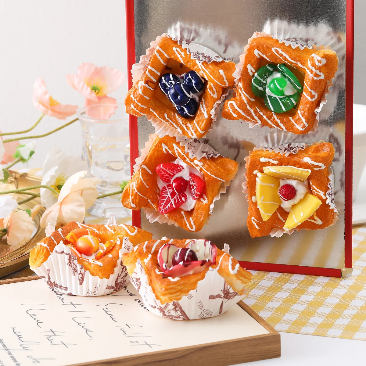 Artificial Fruit Cake Bread Strawberry Cake Model French Style Fake Dessert Decoration Food Refrigerator Sticker Home Decor
Artificial Fruit Cake Bread Strawberry Cake Model French Style Fake Dessert Decoration Food Refrigerator Sticker Home Decor