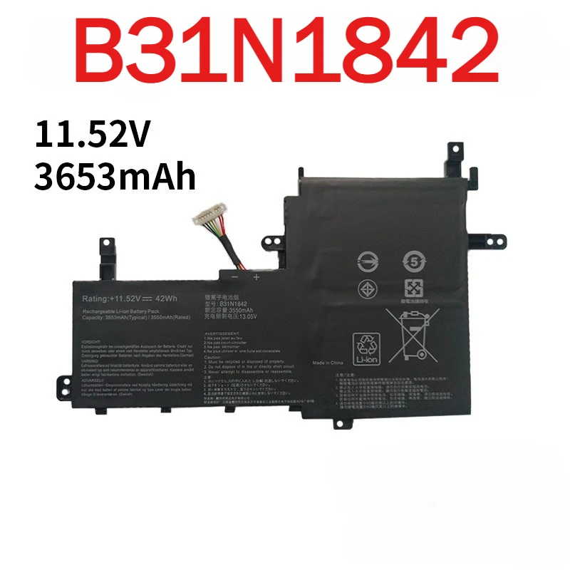 Аккумулятор B31N1842 3653 мАч для ASUS VivoBook 15 F513EA F513EP F513IA K513E KM513UA M513IA S513EA S531F S533UA X513EA X531FA X531FL
Аккумулятор B31N1842 3653 мАч для ASUS VivoBook 15 F513EA F513EP F513IA K513E KM513UA M513IA S513EA S531F S533UA X513EA X531FA X531FL