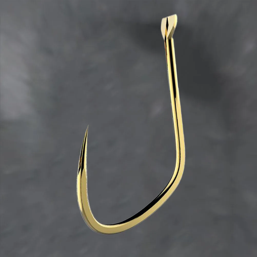 100Pcs Fishing Hook Gold Offset Sharpened Barbed Hooks Fishing Tackle Baits Tool for Increasing Catch Chance
100Pcs Fishing Hook Gold Offset Sharpened Barbed Hooks Fishing Tackle Baits Tool for Increasing Catch Chance