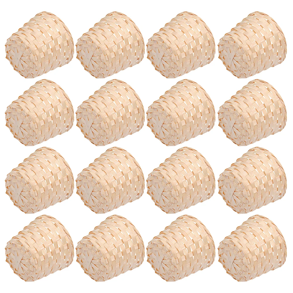 16 Pcs Bamboo Wood Woven Basket for Plant Vase Flower Storage Home Decor Snack Food Container Rural Atmosphere Lightweight
16 Pcs Bamboo Wood Woven Basket for Plant Vase Flower Storage Home Decor Snack Food Container Rural Atmosphere Lightweight