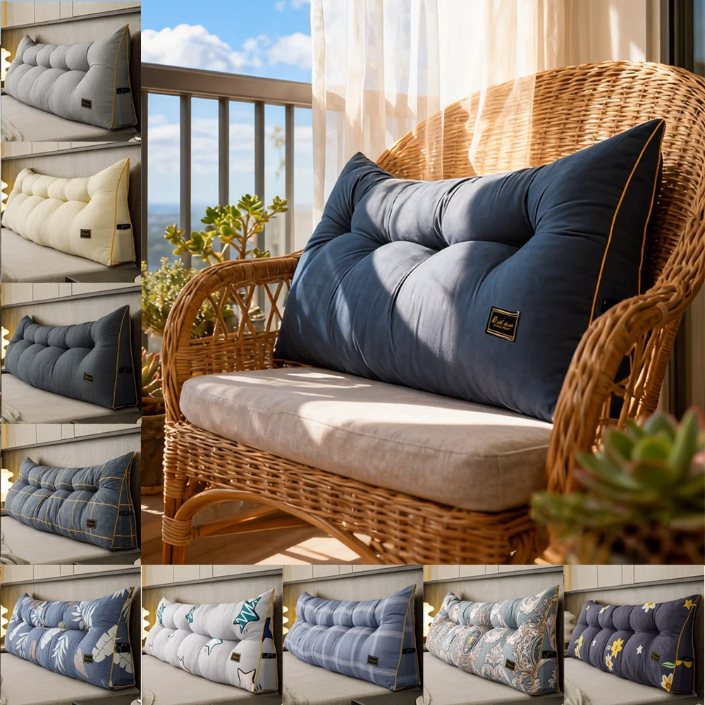 Headboard Pillow Triangle Cushion Backrest Sofa Waist Cushion Wedge Sleeping Pillow for Decorative Pillows with Filler Removable
Headboard Pillow Triangle Cushion Backrest Sofa Waist Cushion Wedge Sleeping Pillow for Decorative Pillows with Filler Removable