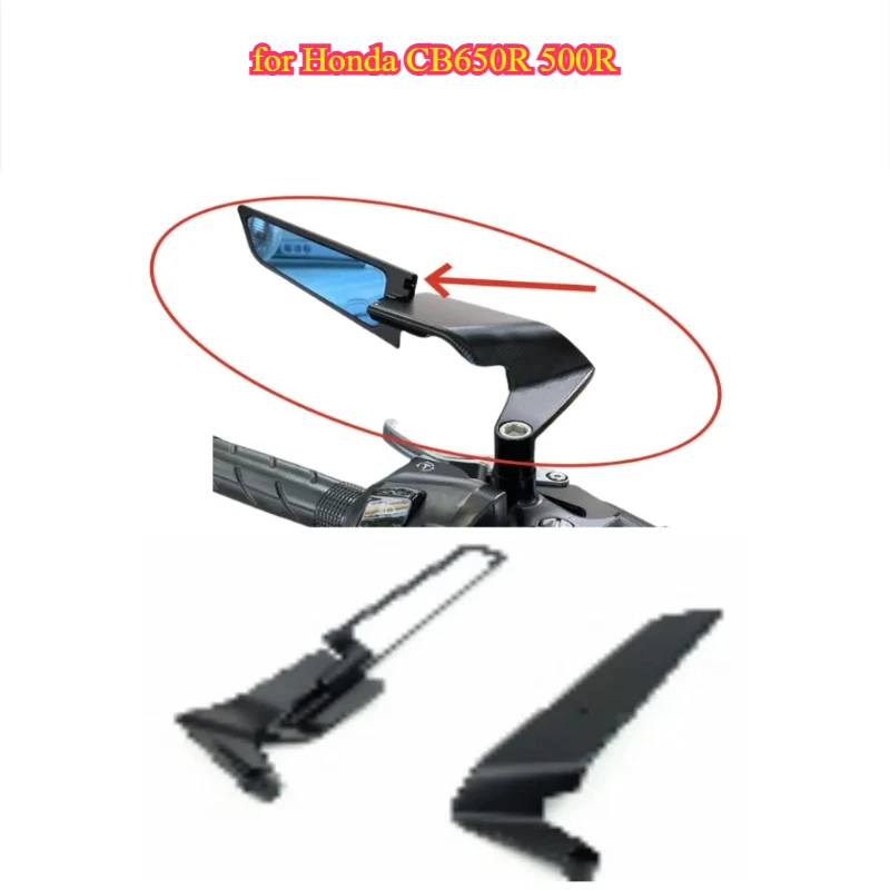 Motorcycle rearview mirror aluminum alloy fixed wing reflector blade rearview mirror suitable for Honda CB650R 500R
Motorcycle rearview mirror aluminum alloy fixed wing reflector blade rearview mirror suitable for Honda CB650R 500R