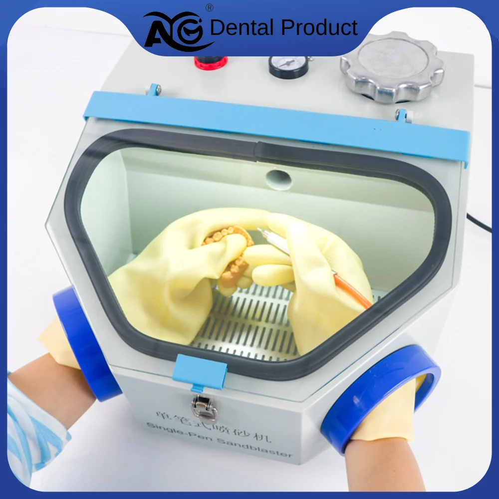AG 1pcs Dental Lab Sandblaster Equipment with LED Light Large View Window Foot Pedal Control 1KG of sandblasting powder included
AG 1pcs Dental Lab Sandblaster Equipment with LED Light Large View Window Foot Pedal Control 1KG of sandblasting powder included