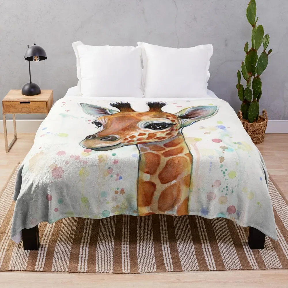 Baby Giraffe Watercolor Painting, Nursery Art Throw Blanket Plush Baby For Baby Blankets
Baby Giraffe Watercolor Painting, Nursery Art Throw Blanket Plush Baby For Baby Blankets