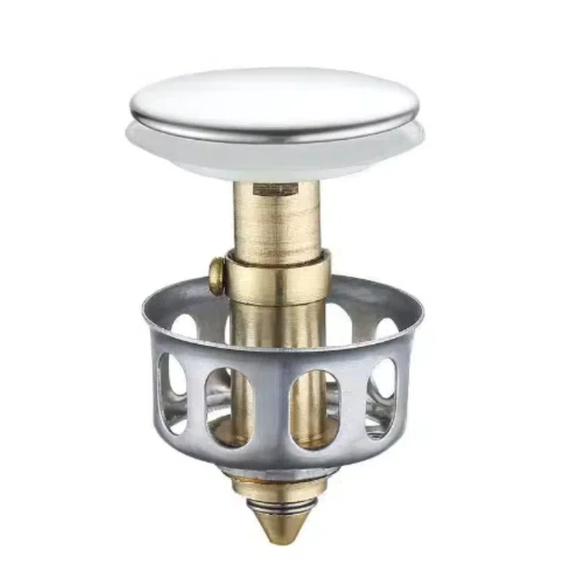Universal washbasin bounce drainage filter, pop-up bathroom sink drainage plug with basket, hair collector bathroom accessories
Universal washbasin bounce drainage filter, pop-up bathroom sink drainage plug with basket, hair collector bathroom accessories