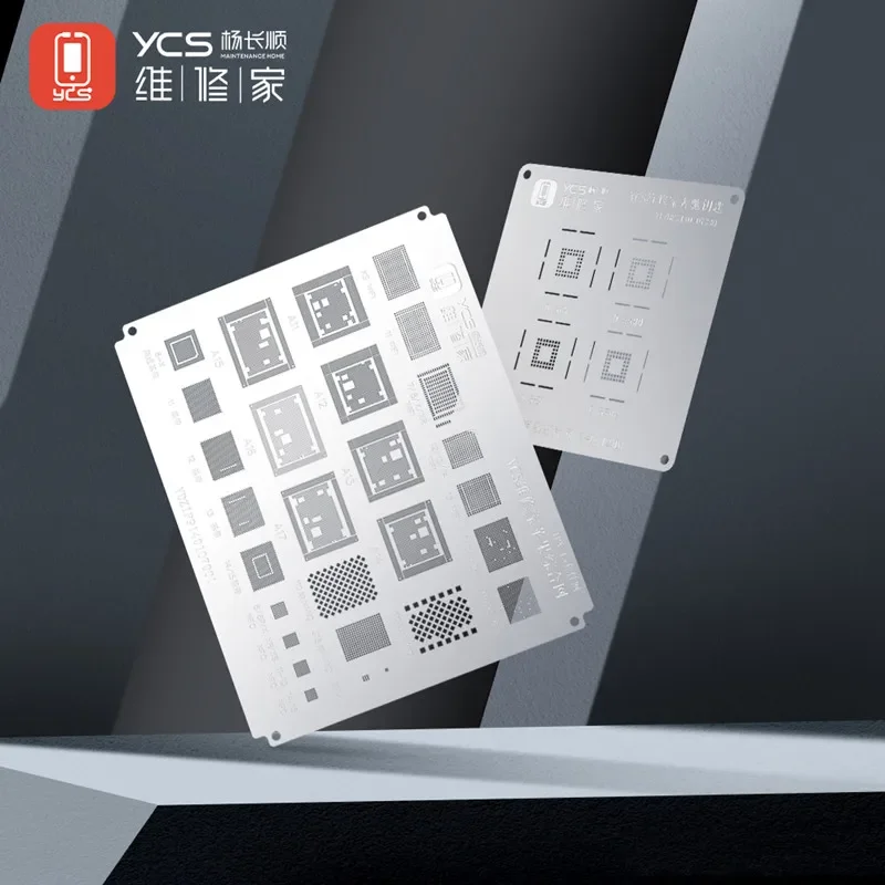 YCS оловянная посадочная стальная сетка для IP Qualcomm, изоляционная микросхема, универсальный процессор, комплексный BGA, трафарет для реболлинга, инструменты для ремонта чипов
YCS оловянная посадочная стальная сетка для IP Qualcomm, изоляционная микросхема, универсальный процессор, комплексный BGA, трафарет для реболлинга, инструменты для ремонта чипов