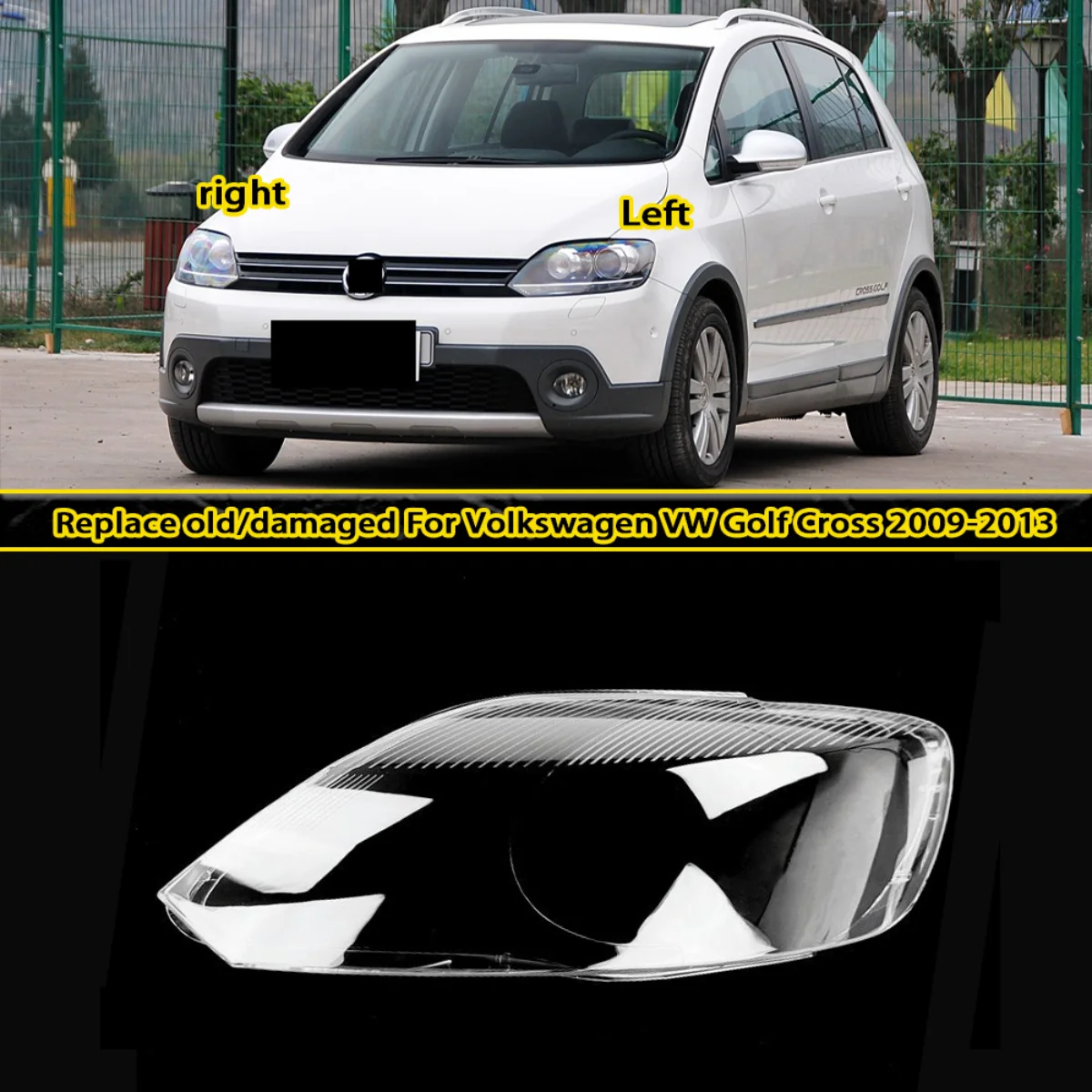 Front Headlight Cover Lens Plexiglass For Volkswagen VW Golf Cross 2009-2013 Headlamp Transparent Shell Lampshade Lamp Shade
Front Headlight Cover Lens Plexiglass For Volkswagen VW Golf Cross 2009-2013 Headlamp Transparent Shell Lampshade Lamp Shade