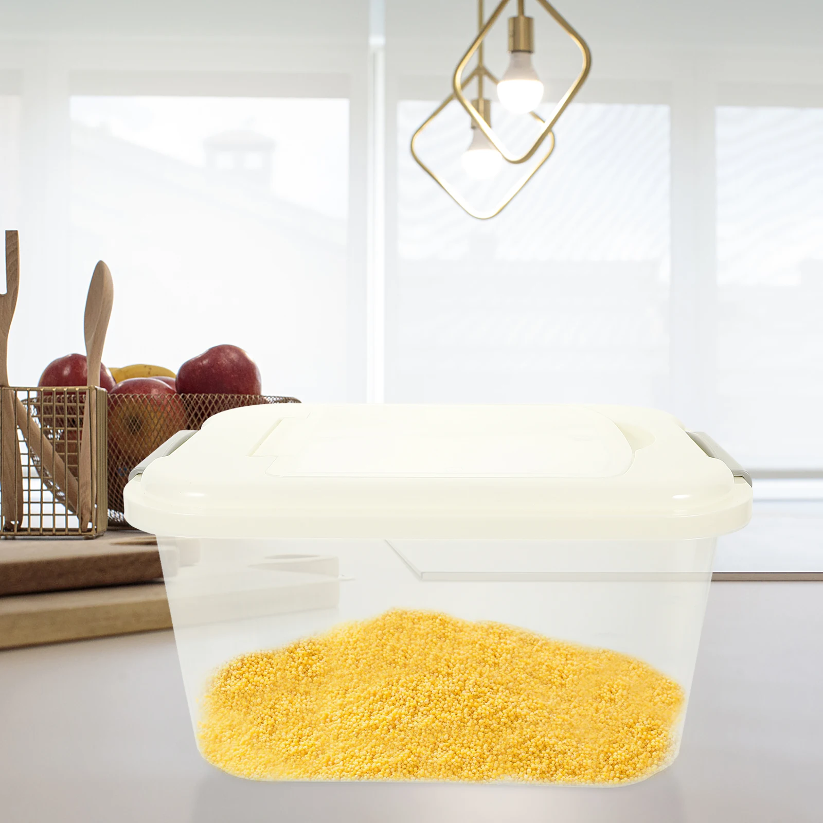 Transparent Rice Bucket Large Capacity PP Food Grade Airtight Storage Container For Kitchen Flour Soybeans Cereal Box
Transparent Rice Bucket Large Capacity PP Food Grade Airtight Storage Container For Kitchen Flour Soybeans Cereal Box