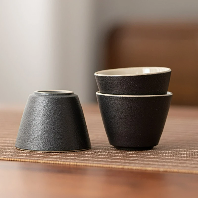 Vintage Black Ceramic Teacup Japanese Handmade Heat-resistant Personal Tea Cup Home Kung Fu Master Drinking Cup Tea Ceremony New
Vintage Black Ceramic Teacup Japanese Handmade Heat-resistant Personal Tea Cup Home Kung Fu Master Drinking Cup Tea Ceremony New