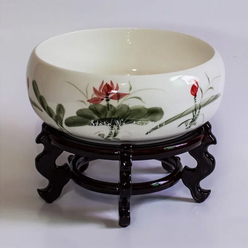 Round Wood Bracket Traditional Chinese Blue and White Porcelain Vase Stand Holder Home Decor Ceramic Flower Vases Stand
Round Wood Bracket Traditional Chinese Blue and White Porcelain Vase Stand Holder Home Decor Ceramic Flower Vases Stand