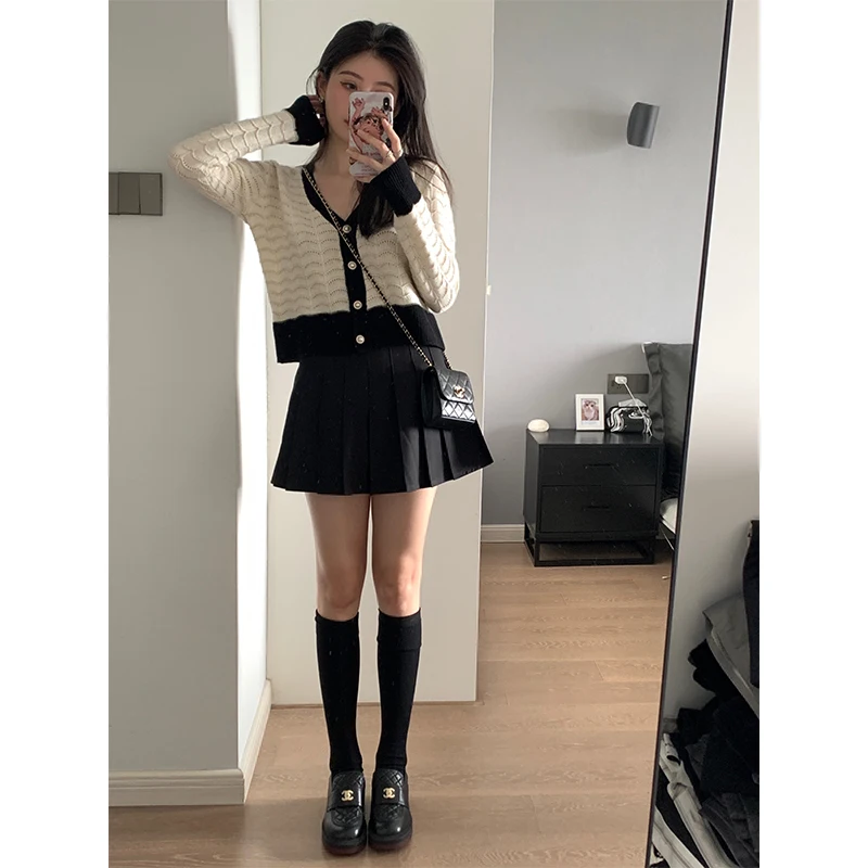 Bla High Waist Plaid Pleated Skirt Women's Summer New Sle Slim A-Line f-length Skirt Korean Sle Commute
Bla High Waist Plaid Pleated Skirt Women's Summer New Sle Slim A-Line f-length Skirt Korean Sle Commute