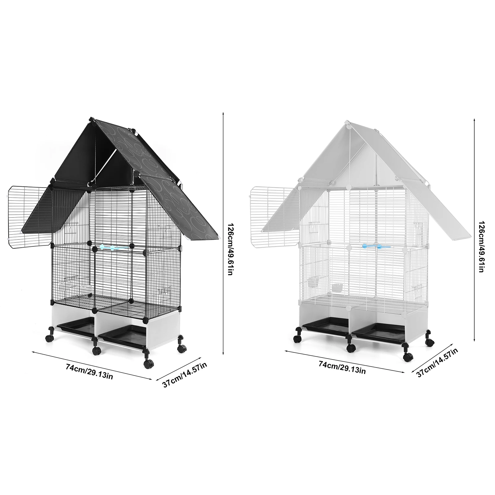 Bird Cage with Wheels Stand House Shape Pet Cage Large 2 Tier Bird Cage with Lock Bird Villa for Canary Finch Budgie Lovebirds
Bird Cage with Wheels Stand House Shape Pet Cage Large 2 Tier Bird Cage with Lock Bird Villa for Canary Finch Budgie Lovebirds