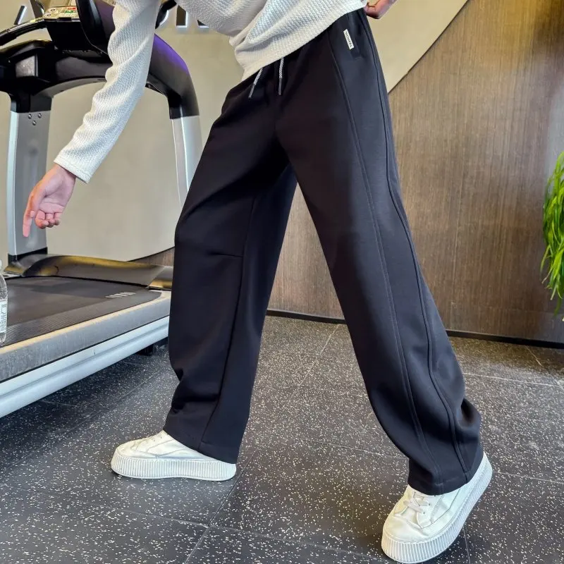 Casual Faion Men's Knife Pants Spor Loose Fit Straight Leg Polyester Cotton Blend Autumn Winter Leisure Trousers
Casual Faion Men's Knife Pants Spor Loose Fit Straight Leg Polyester Cotton Blend Autumn Winter Leisure Trousers