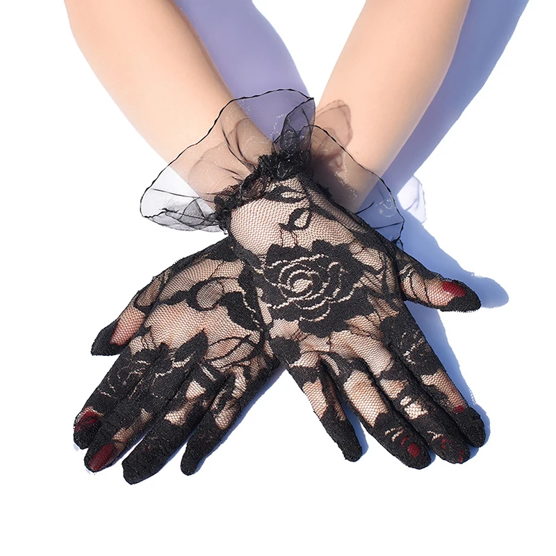 Short Mesh Edge Gloves Fashion Princess Wedding Gloves Artistic Retro French Elegant Long Skirt Gloves Rose Lace Decor Gloves
Short Mesh Edge Gloves Fashion Princess Wedding Gloves Artistic Retro French Elegant Long Skirt Gloves Rose Lace Decor Gloves