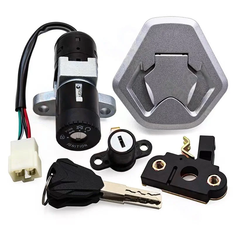 Suitable for LONCIN VOGE 300GY LX300GY-D original ignition lock,fuel tank lock, seat cushion lock, ignition switch cover
Suitable for LONCIN VOGE 300GY LX300GY-D original ignition lock,fuel tank lock, seat cushion lock, ignition switch cover